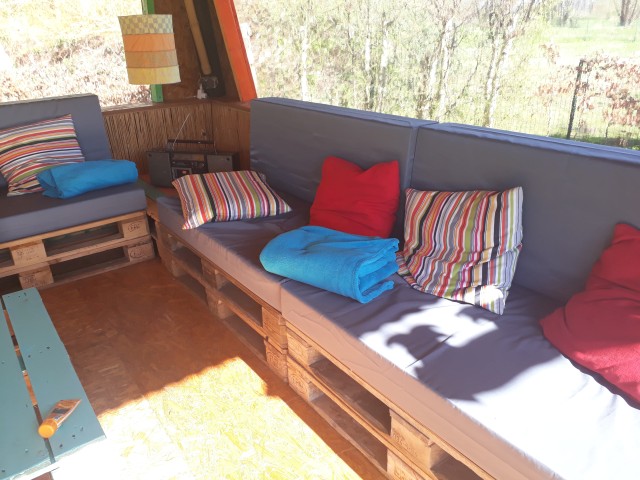 Garten WeserKoje mit Lounge